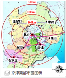 天津、北京、唐山、廊坊市区域地图，揭示协同发展潜力与地理特征