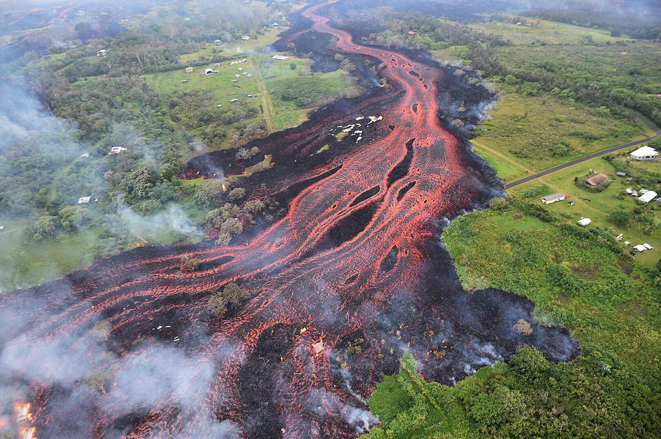 夏威夷火山喷发持续3天